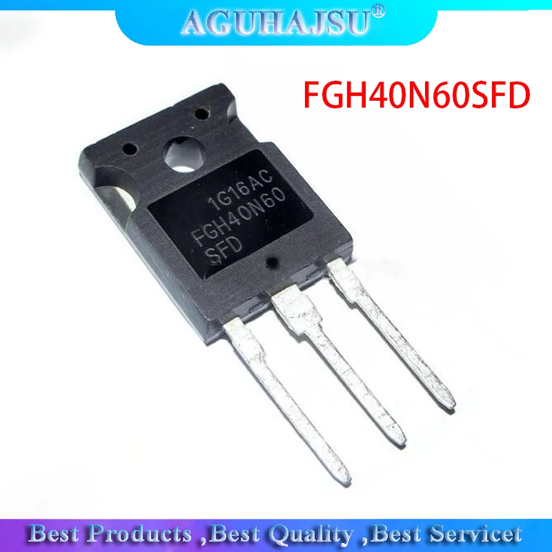 ТРАНЗИСТОР IGBT FGH40N60SFD FGH40N60 TO3P 40N60 600 в 40 А 10 шт.|Интегральные схемы| |