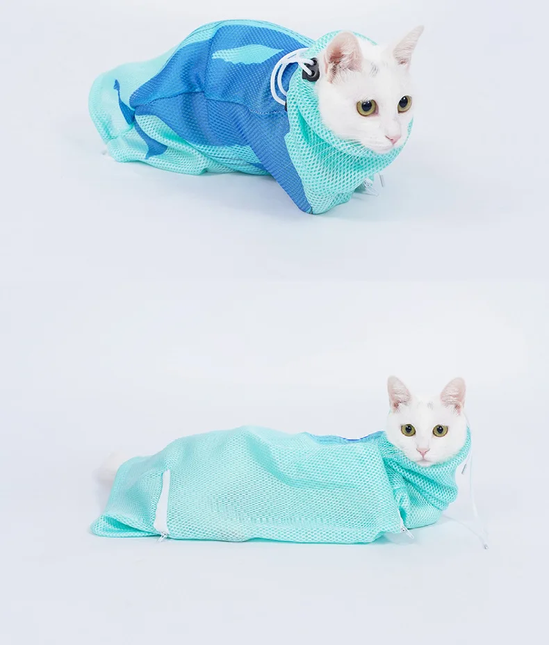 Уход за котом банный мешок товары для кошек моющие сетчатые сумки для домашних животных для купания ногтей Обрезка инъекции против царапин укуса сдержанный продукт для домашних животных