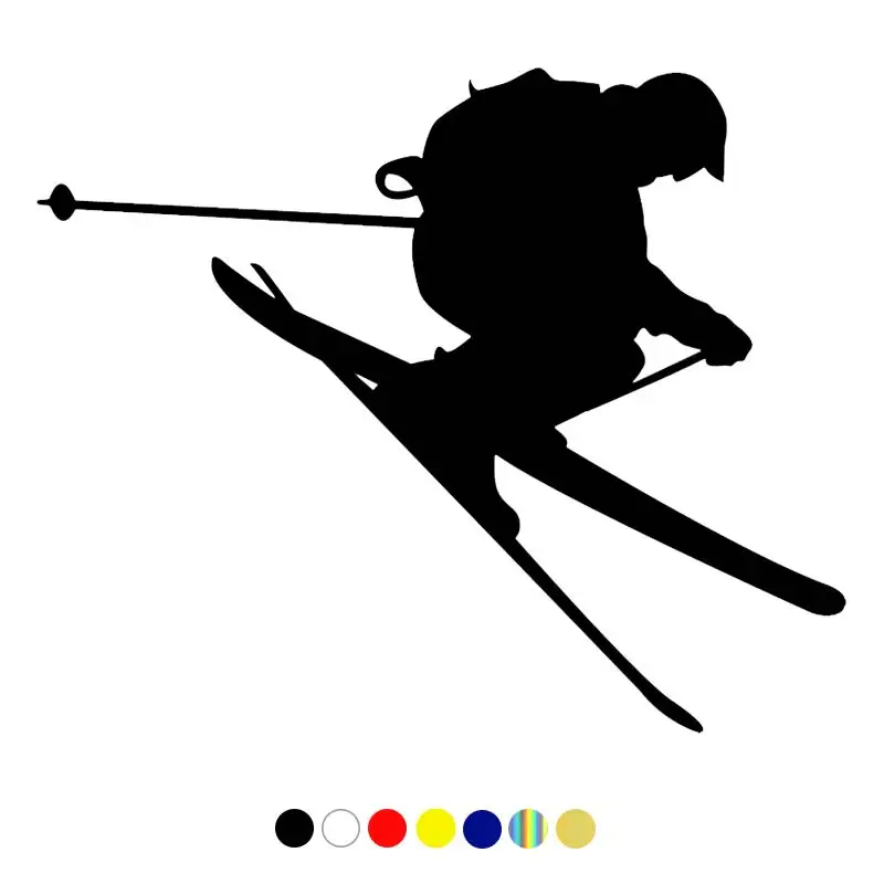 

CS-925#18*15см наклейки на авто Лыжник-3 водонепроницаемые наклейки на машину наклейка для авто автонаклейка стикер этикеты винила наклейки стай...