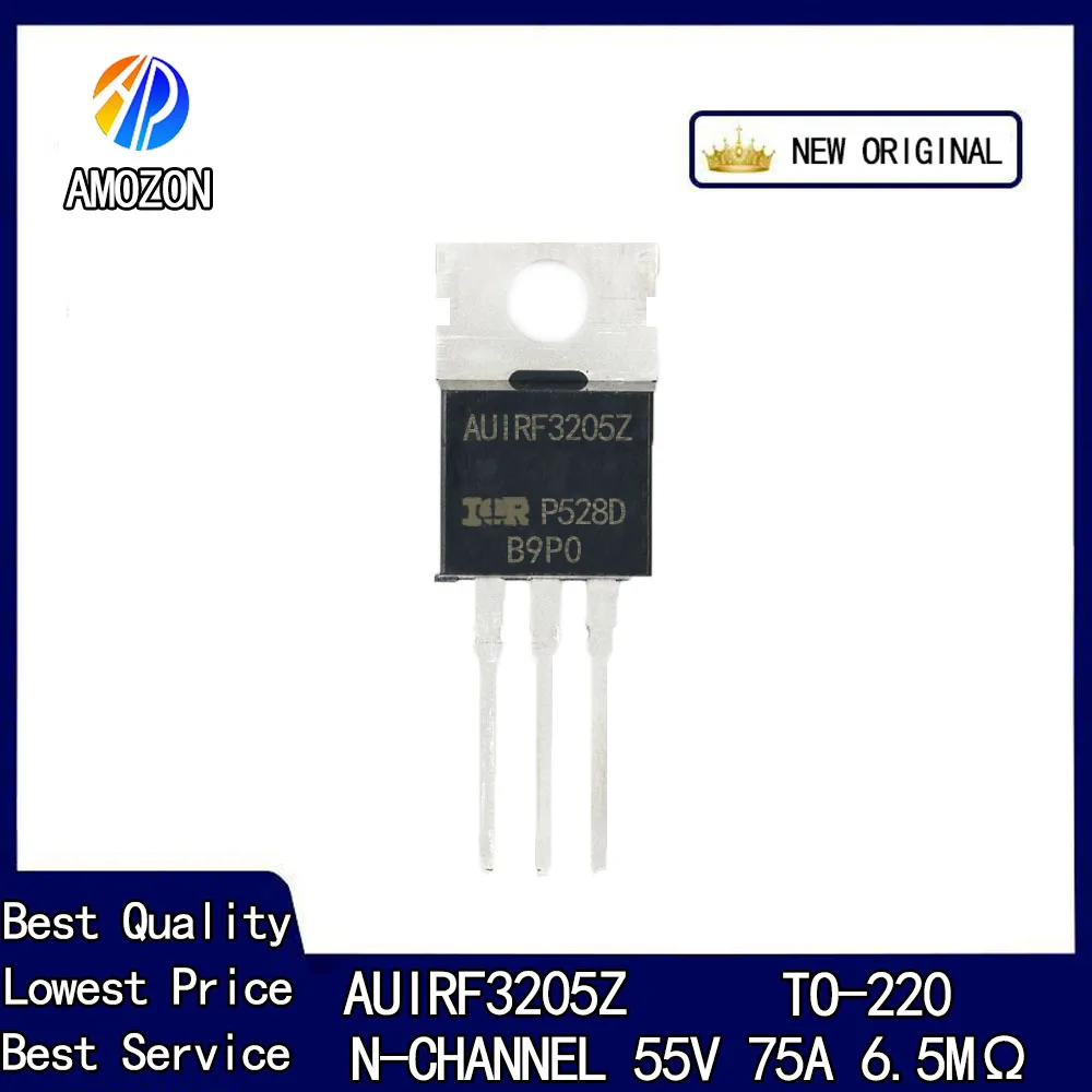 

10 шт./лот новый оригинальный транзистор полевого эффекта AUIRF3205Z TO-220 N-Channel 40V 80A 3.3mΩ
