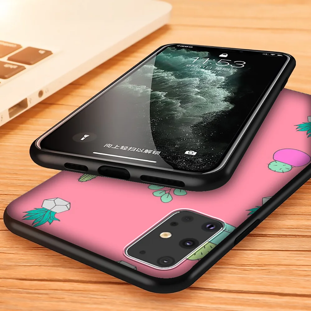Мягкий чехол Lavaza с кактусами и растениями для Samsung Note A3 A5 A6 A7 A8 A9 A10s A20s A30s A40s A50s 10 A70 8