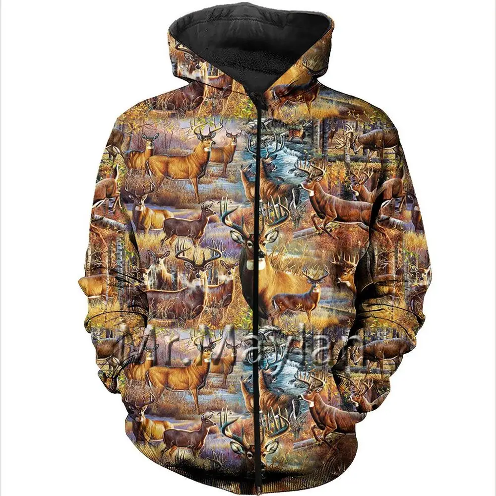 

Animal Deer Hunting 3D Printed Men/Women Hoodie Harajuku Streetwear Pullover Autumn Sweatshirt Unisex Casual Jacket Tracksuits