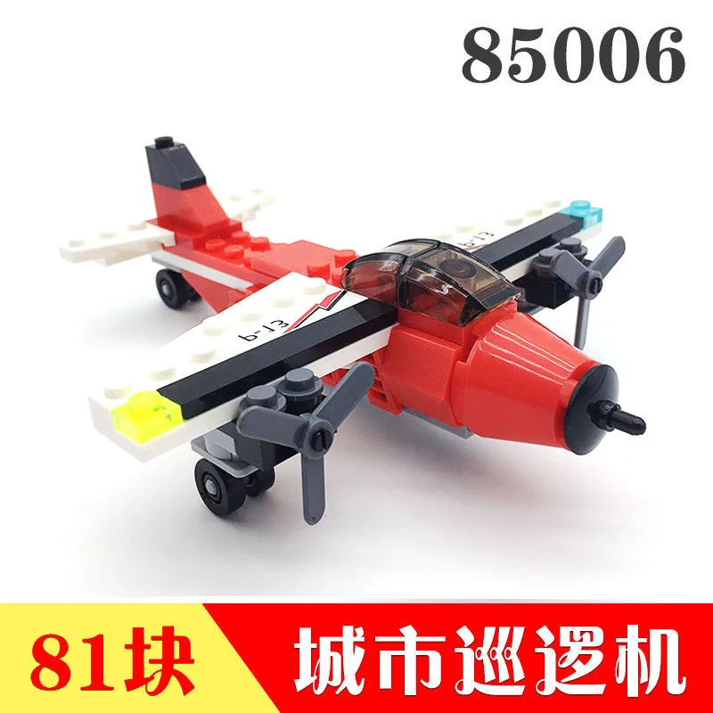 KAZI Вертолет Лодка Грузовик техника автомобиль Строительные блоки мини кирпичи