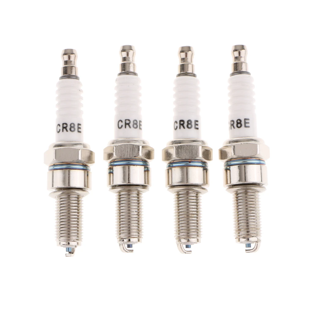 

4 Pcs/Lot Motorcycle Ceramic Spark Plugs For CR8E/CR8EB/CR8EK/CR8EVX/CR8EIX/CR9E/B8RTC Motorcycle Spark Plugs Accesories