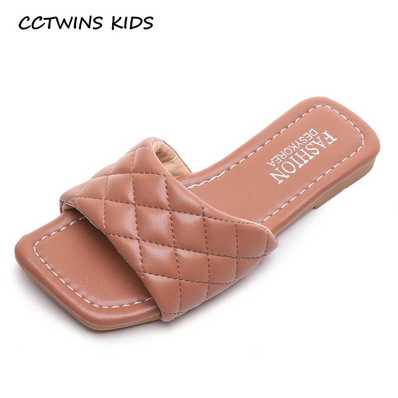 

Kids Flat 2021 Summer Children Fashion Soft Slippers Baby Girls Pu Leather Shoes Toddlers Black Sandals Py-S-010