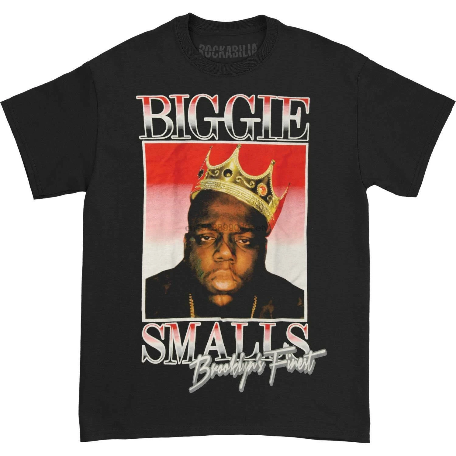 Известный B.I.G. Мужская черная футболка Biggie брукли|Мужские футболки| |