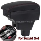 Подлокотник для Suzuki SX4, Универсальная автомобильная центральная консоль, аксессуары для модификации, двойной поднятый с USB