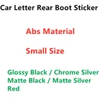 Новая маленькая наклейка-эмблема для украшения автомобиля, наклейка на багажник автомобиля, наклейка на багажник, наклейка с номером, наклейка для стайлинга автомобиля, черный, серебряный, красный цвета