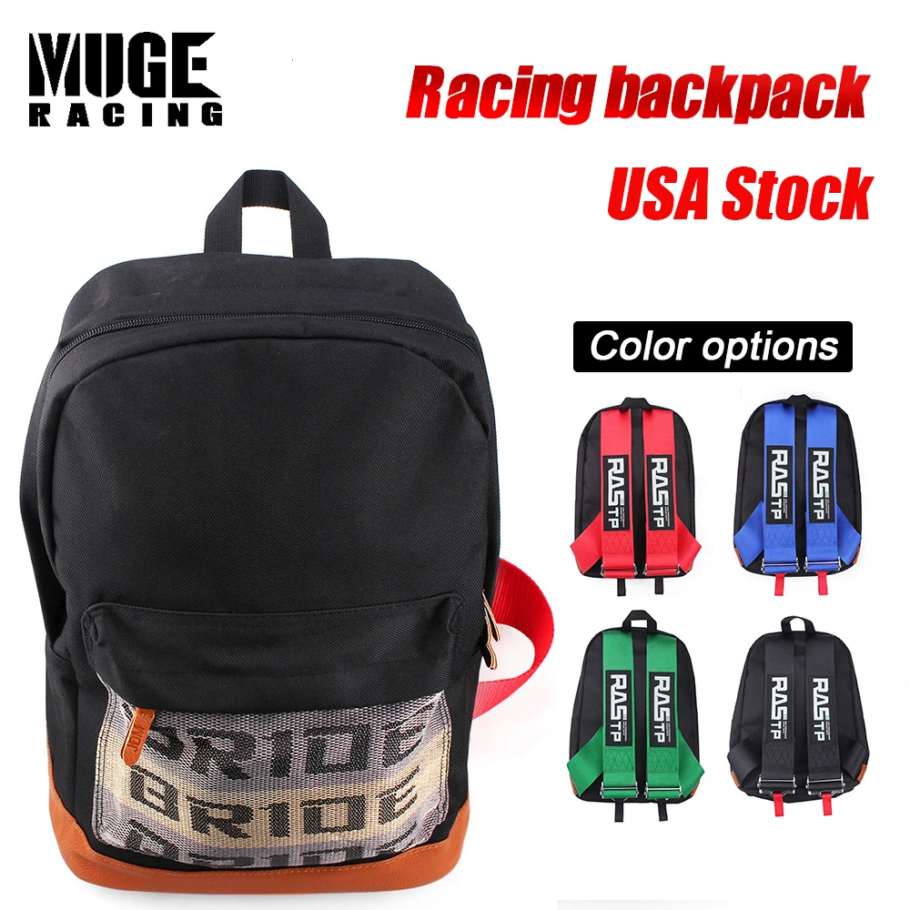Car Auto Canvas Backpack Racing Straps Motocycle Travel Backpack Racing Luggage Bag BAG039