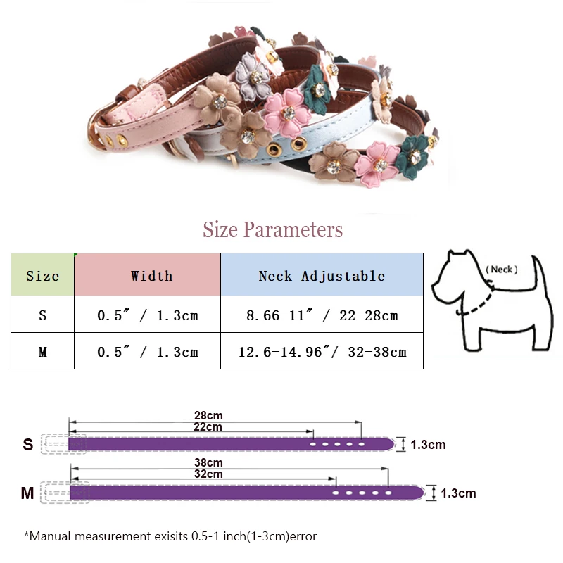Ошейник для собаки регулируемый ошейник милой кошки из искусственной кожи