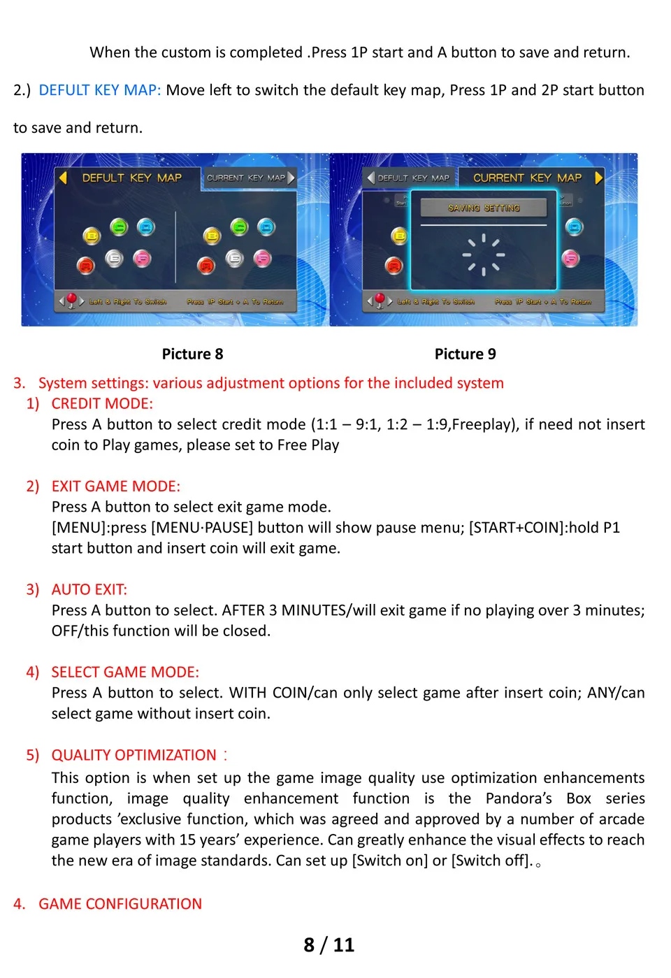 Новая аркадная игра DIY kit Pandora Box 9 модульная доска JAMMA 1500 в 1 с блоком питания джойстик светодиодная кнопка для видеоигр блок для игрового автомата