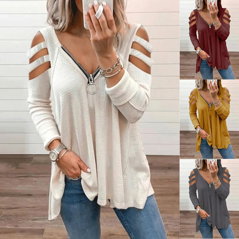 

Dihope 2021 Fashion Tops Blouses for Women Spring Autumn Cotton Shirt Pullover Vintage Striped Long Sleeve S-5XL Plus Size