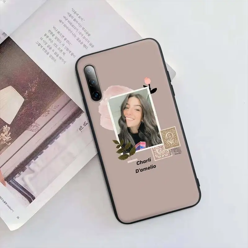 Charli Damelio Black Silicone Mobile Phone Cover Case For Huawei Y6 Y7 Y9 Prime 2019 Y9s Mate 10 20 40 Pro Lite Nova 5t | Мобильные