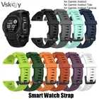 Ремешок для смарт-часов Garmin Instinct TideТактический силиконовый ремешок на запястье со стальной пряжкой запасные аксессуары 22 мм 10 шт.