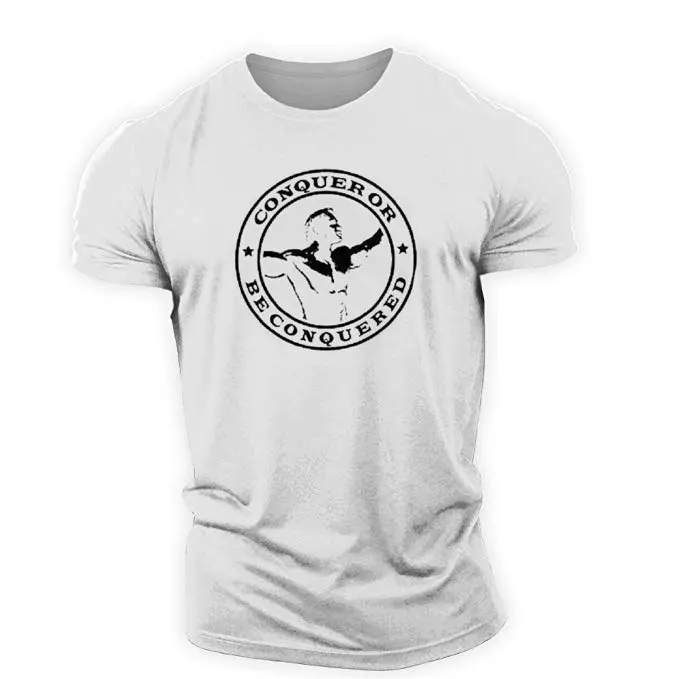 

Best Seller Fashion Print Men's Solid Color Cotton T Shirts Muscle Fitness Black White Tee Mens Loose Short Sleeve T Shirt