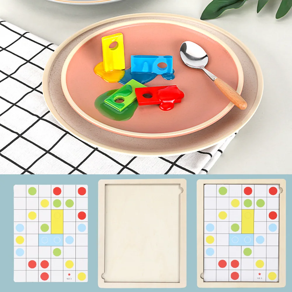 Creative DIY Logical Thinking Puzzle Interesting Wooden Game Math Toy Early Education to Develop Children Intelligence Toys | Игрушки и
