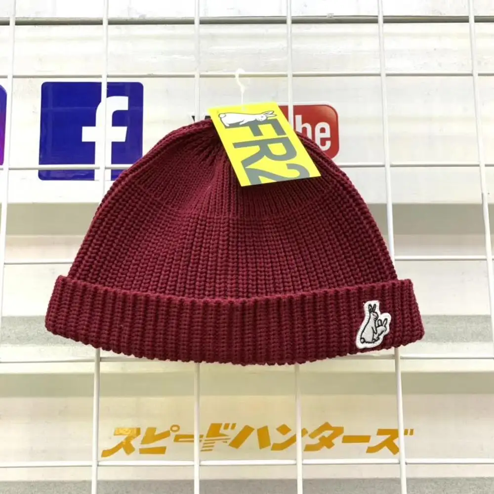 FR2 мужские и женские шапки Fxxking кролики шапка s осенние зимние; вязанные; шерстяные шляпы Модные кролики логотип 8 цветов стиль FR2 Кепка