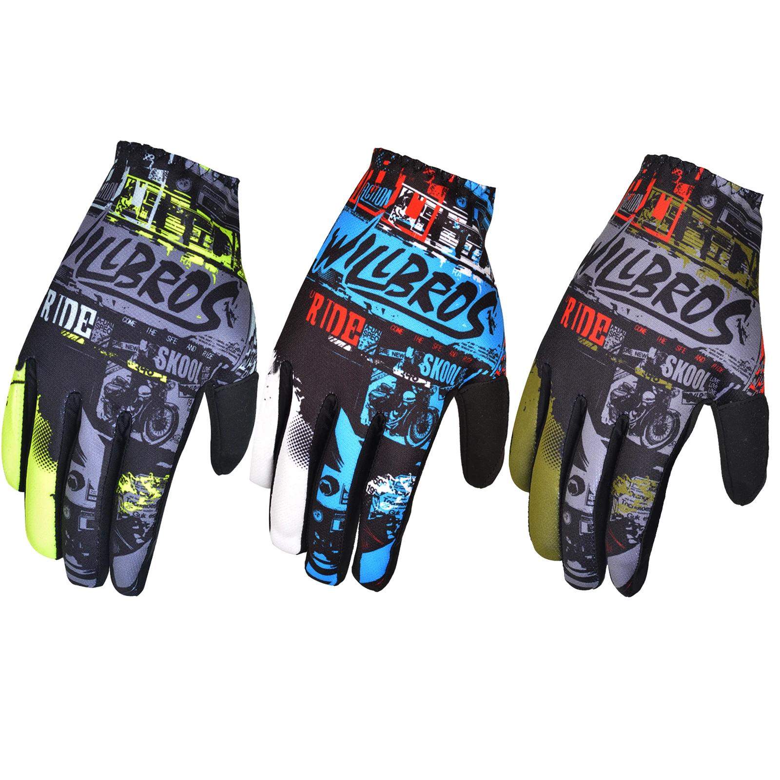 

Motocross Racing Matrix Ride Gloves Willbros Mountain Bicycle Offroad Men Guantes MX BMX Bike Cycling Luvas For Adult