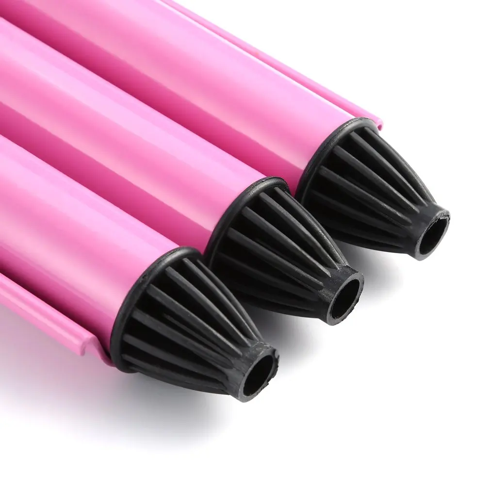 Щипцы для завивки волос с тремя цилиндрическими керамическими завитками