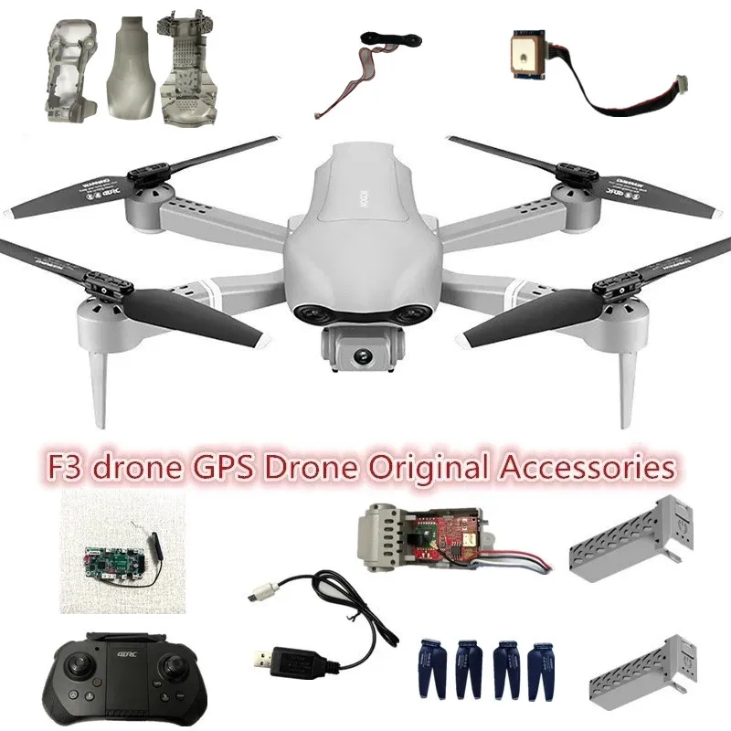 

F3 Drone Original Accessories 7.4V 2000mAh Battery Propeller Blade USB Charging Line For F3 Drone GPS Battery Light Flow Battery