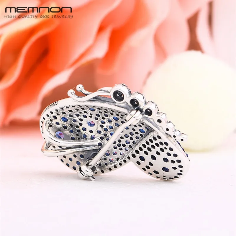 Женская длинная брошь в виде бабочки из серебра 925 пробы|Броши| |