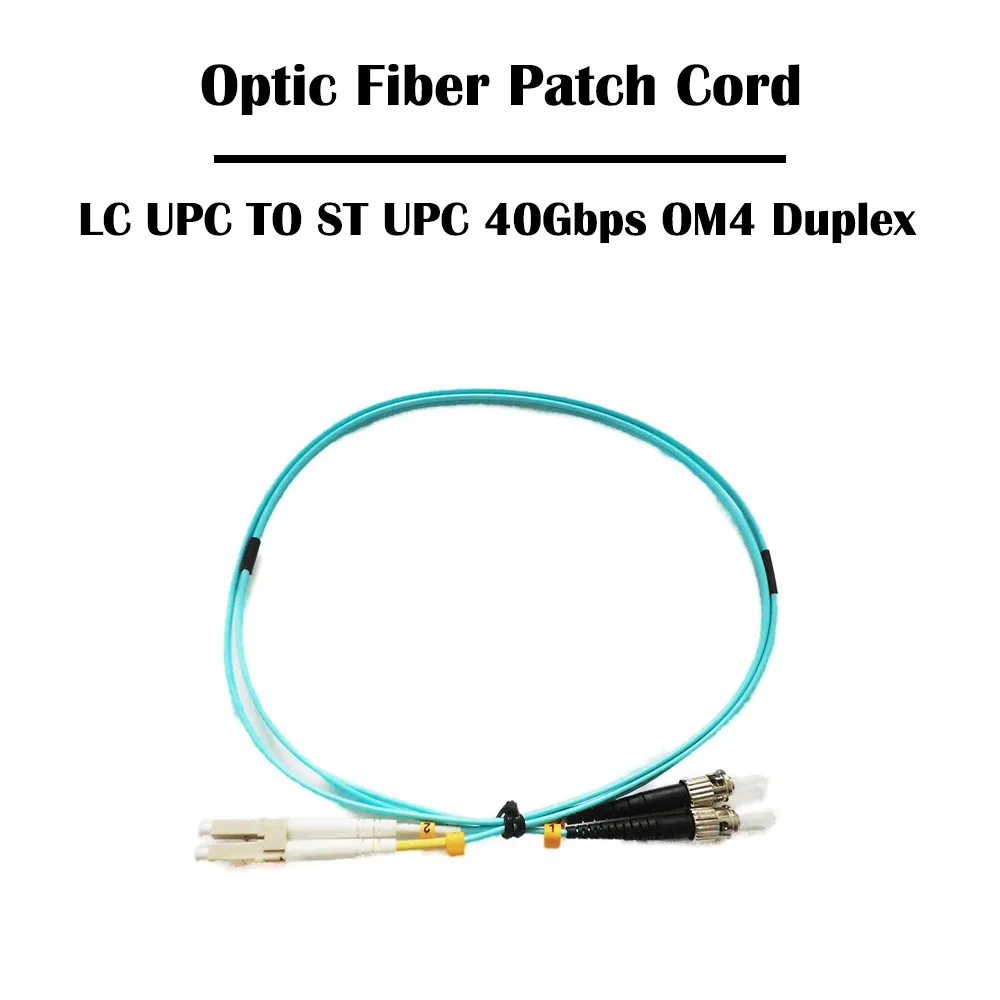 10 Pieces 2.0 Meter LC UPC TO ST 10Gbps OM3/40Gbps OM4 MM 50/125 Multi Mode Duplex 2.0mm Fiber Patch Cord | Мобильные телефоны и