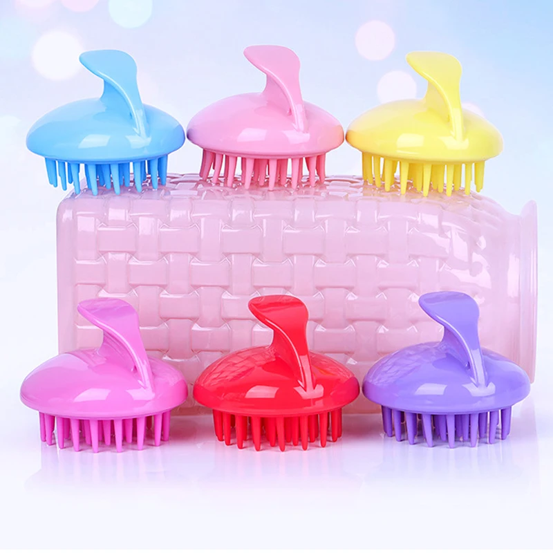 

Ручной силиконовый шампунь для кожи головы Массажная щетка для мытья душа Массажер для волос Чистящая Щетка для ванны душа щетка для мытья ...