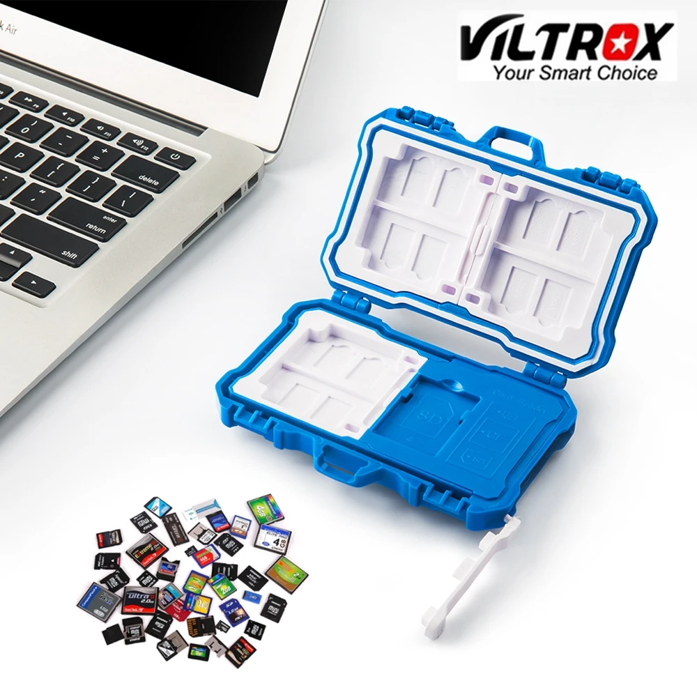 Viltrox 2 в 1 USB3.0 22 слота устройство для чтения карт памяти чехол водонепроницаемый