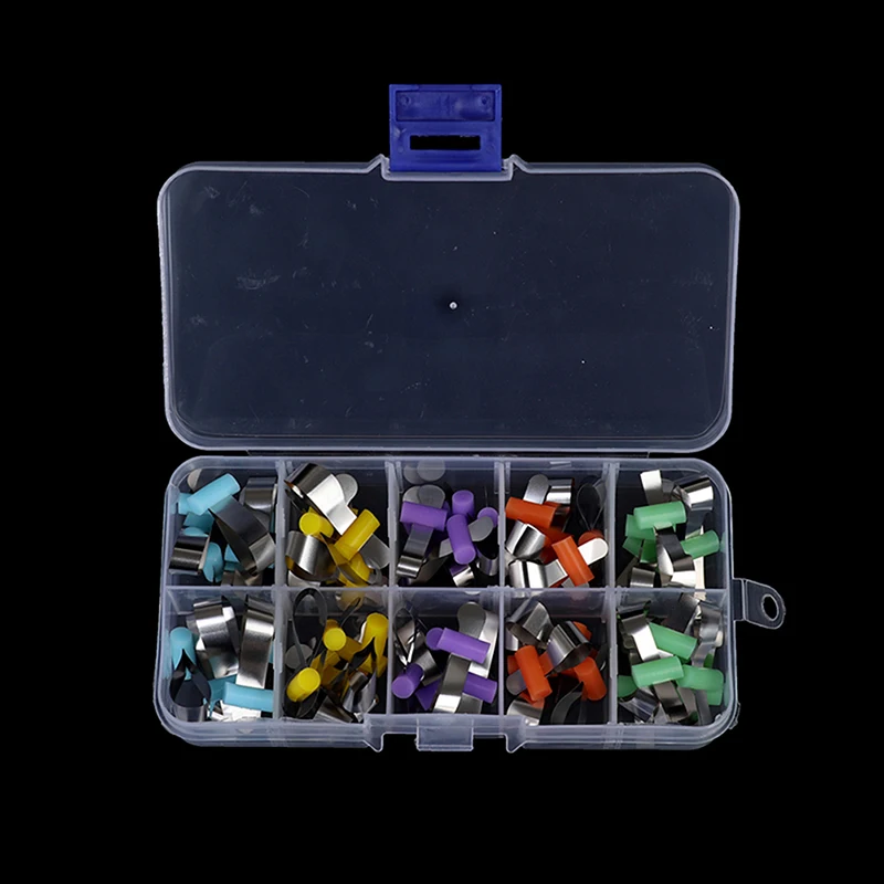 

50 Pcs Metal Matrix Bands Retainerless Automatrix Sectional Contoured Matrices