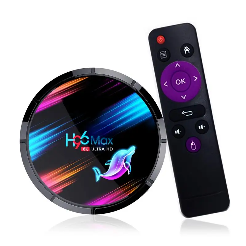 

Приставка Смарт-ТВ H96 Max, 128 ГГц, четырехъядерная, Android, Wi-Fi