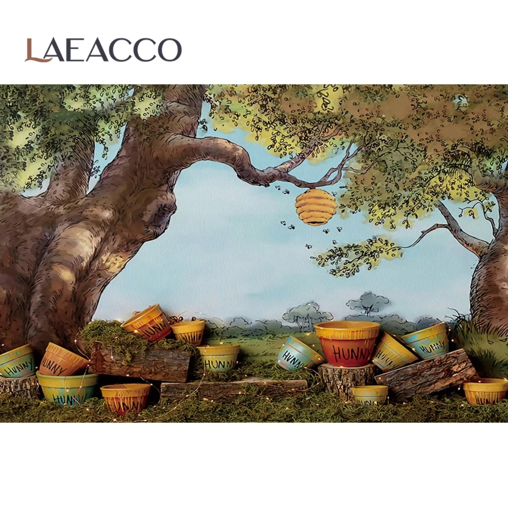 Laeacco осенний фон для фотосъемки с изображением старого дерева цветов горшка