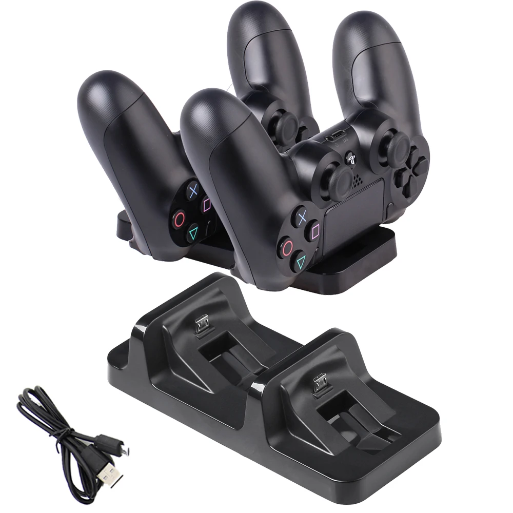 Для Dualshock4 Зарядка 2 контроллера микро usb порта PS4 аксессуары для Джойстик Геймпад