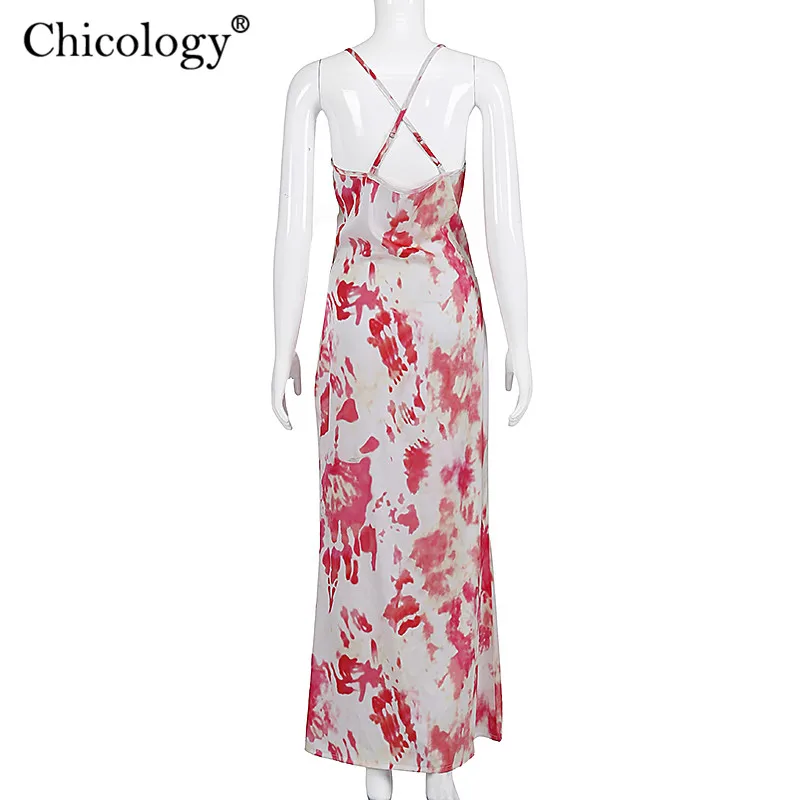 Женское платье-макси с регулируемым тонким ремешком Chicology длинное офисное платье