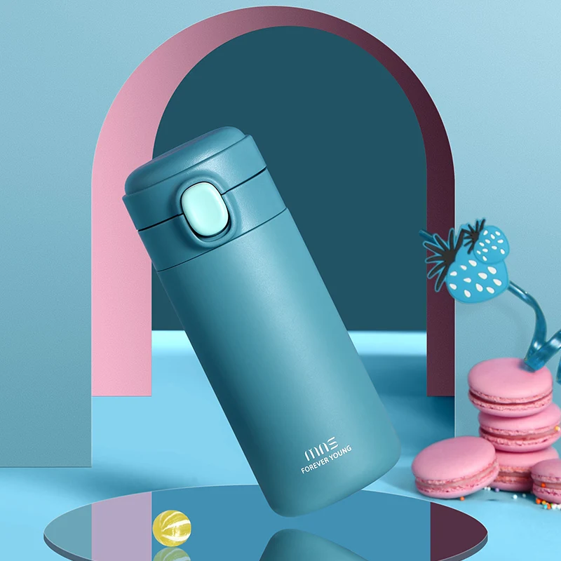 Прямые термос чашки для женщин Портативный Вакуумный Герметичный бутылка воды