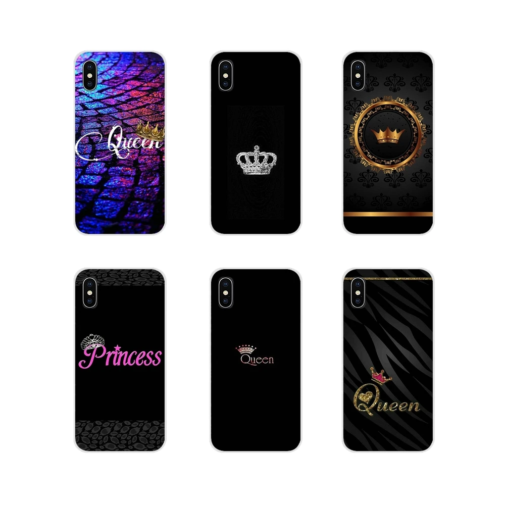 Чехлы для сотовых телефонов Queen Crown King Princess BQ Aquaris S 5059 5035 6040L C V Plus X X2 Pro U U2 Lite M 2017 E 4 5