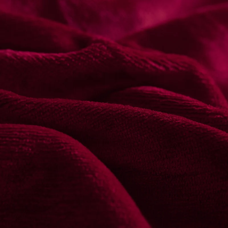 Однотонная простыня утолщенная натяжная из молочного бархата домашний зимний