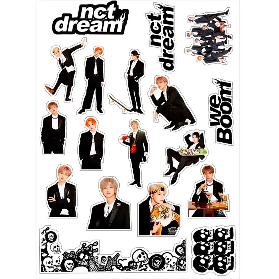 Kpop NCT Dream We Boom Ноутбук Декоративные DIY наклейки Chenle Jaemin клей фото для багажа