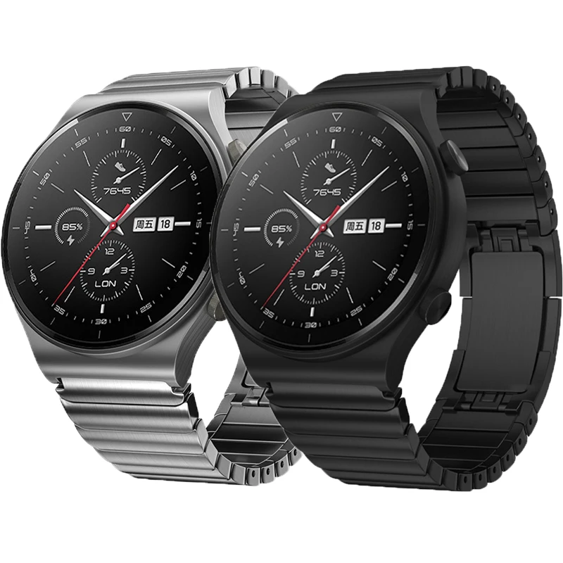 

Металлический Ремешок Для Huawei Watch GT 2 Pro 2e Watch 3 46 мм, браслет из нержавеющей стали с застежкой-бабочкой для Honor Magic 2 Porsche, 22 мм