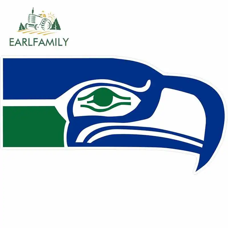 EARLFAMILY, 13 см x 6,8 см, для Seattle Seahawks, автомобильные наклейки и Переводные картинки, автомобильные наклейки, мультяшный солнцезащитный крем, сделай сам, окклюзия, царапины