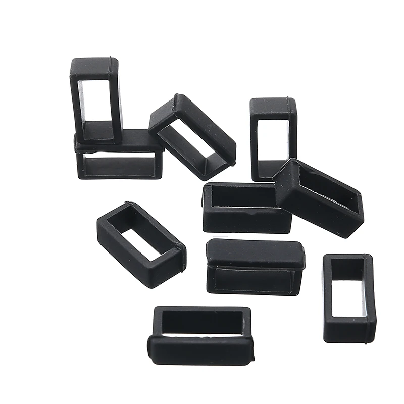 Резиновый ремешок для часов 14 26 мм 10 шт. черный держатель удерживающее кольцо