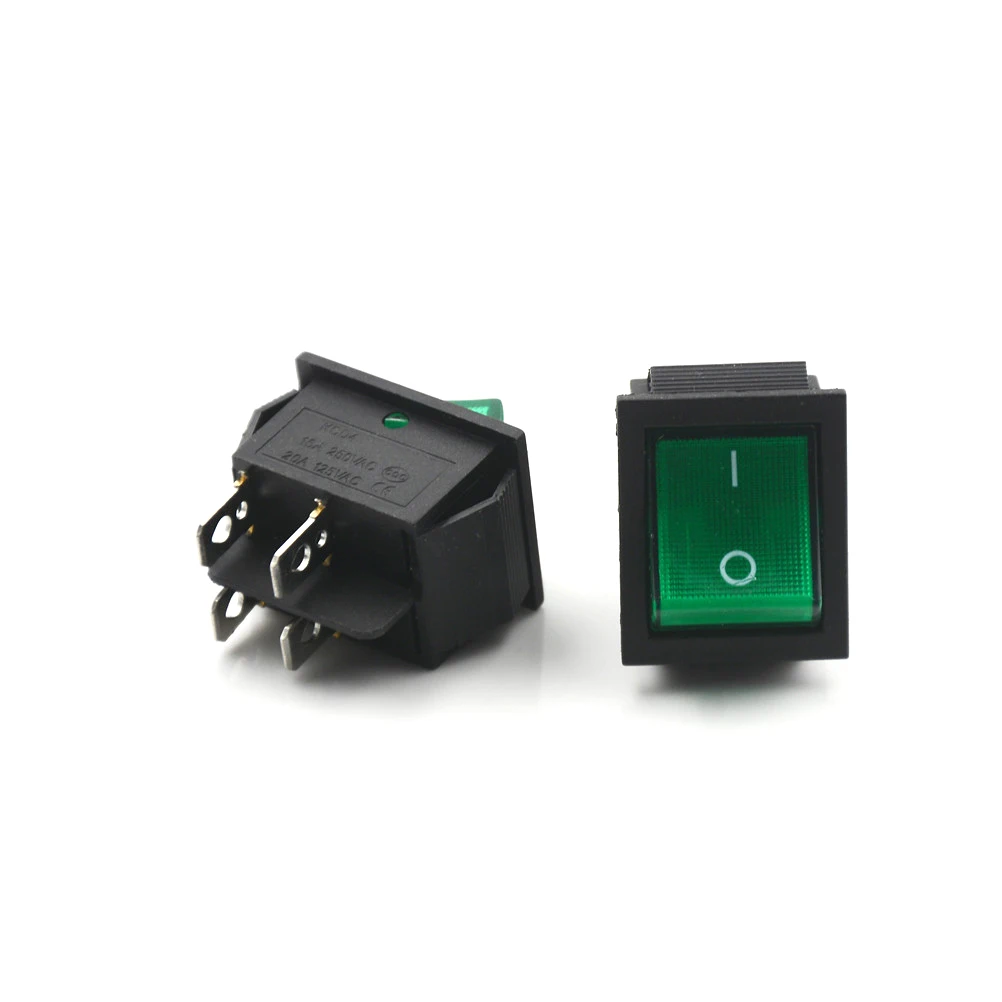 5 шт./ot лампа 4 Pin ВКЛ/ВЫКЛ 2 позиционный клавишный выключатель DPST 16A/250V 20A/125V KCD4-201 |