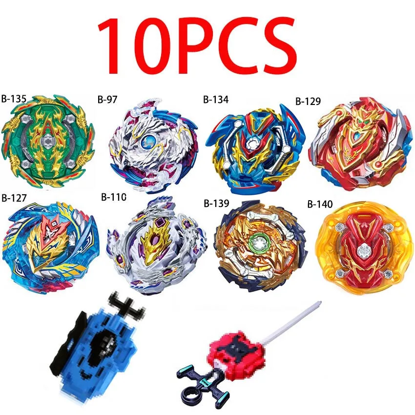 10pcs Beyblade лопающиеся игрушки бейблейд, Арена хранения коробка пусковая Toupie Металл Fusion Бог игрушка волчок подарки для мальчиков - Цвет: 10pcs