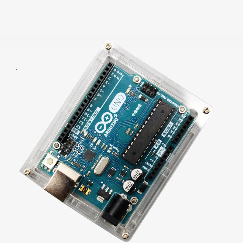 Прозрачный чехол для Arduino UNO R3 один комплект|Соединительные коробки проводов| |
