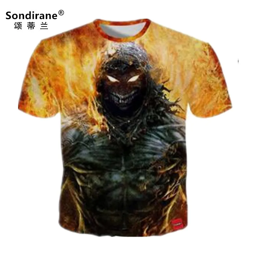 Мужская футболка с 3D принтом Sondirane летняя быстросохнущая дышащая в стиле хип хоп
