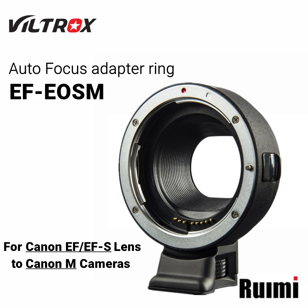 

Viltrox EF-EOSM Electronic Auto Focus Lens adapter for Canon EOS EF/EF-S lens to EOS M EF-M M2 M3 M5 M6 M10 M50 M100 Camera