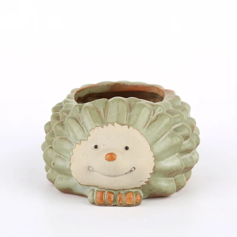 Мини цветочный горшок в виде черепахи ежика и морщин для суккулентов