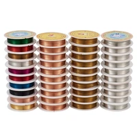 pandahall 10 rolls copper jewelry wire for jewelry making diy silver golden mixed color 0 2mm 0 3mm 0 5mm 0 6mm 0 8mm 1mm