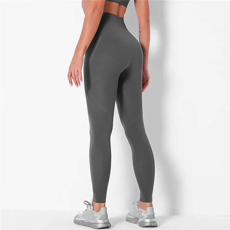 Женские Леггинсы для йоги Hamidou бесшовные леггинсы с карманами высокой талией и