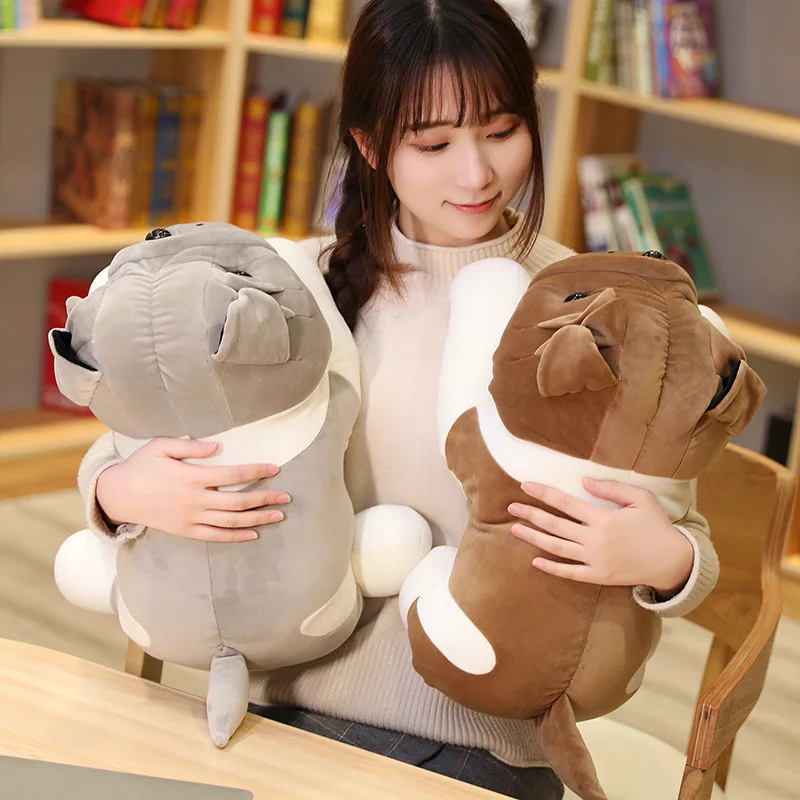 

Nice Simulation Plush Pug Toy Stuffed Animal Shar Pei Dog Soft Doll Puppy Plush Pillow Kids Toys Birthday Gift For Girlfriend