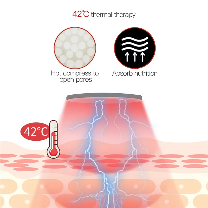 

Ems Photon V Shaped Face Lifting Heating Therapy Skin Tightening Double Chin Lift Slimming Facial Massager Anti Wrinkles Device